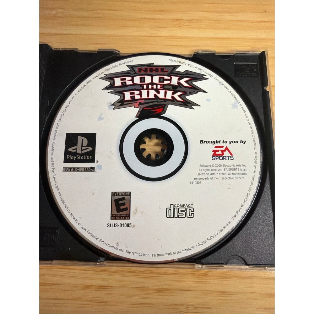NHL Rock The Rink PS1 PlayStation Disc Only Untested Hockey Game